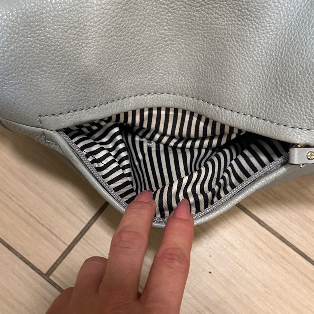 Kate Spade Light Blue Gray Shoulder or Crossbody Bag - Picture 12 of 16